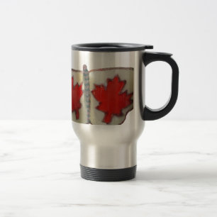 "Maple Leaf Monarch" Kanadische Flagge Schmetterli Reisebecher