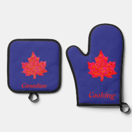 MAPLE LEAF OFENHANDSCHUH & Topflappen-Set