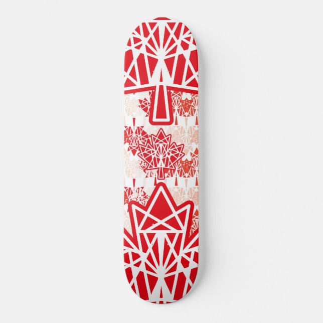 MAPLE MADE WITH TRIANGLES CANADA FLAG BY MASANSER SKATEBOARD (Vorderseite)