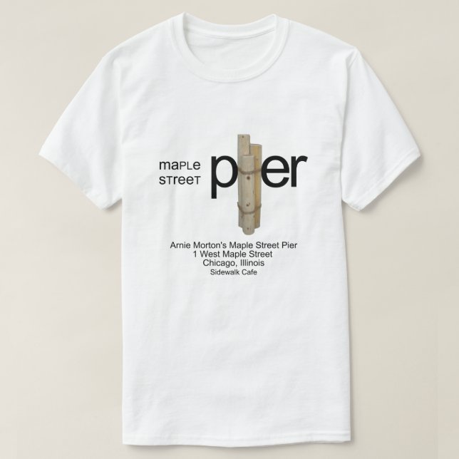 Maple Street Pier, Chicago, Illinois T-Shirt (Design vorne)