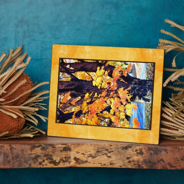 Maple Tree Plaque Fotoplatte (Seite)