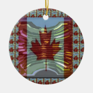 MapleLeaf: Darstellung der stolzen kanadischen Keramikornament
