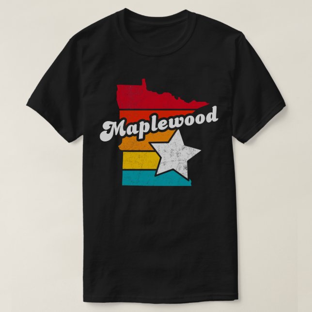 Maplewood Minnesota Vintag Distressed Souvenir 2 T-Shirt (Design vorne)