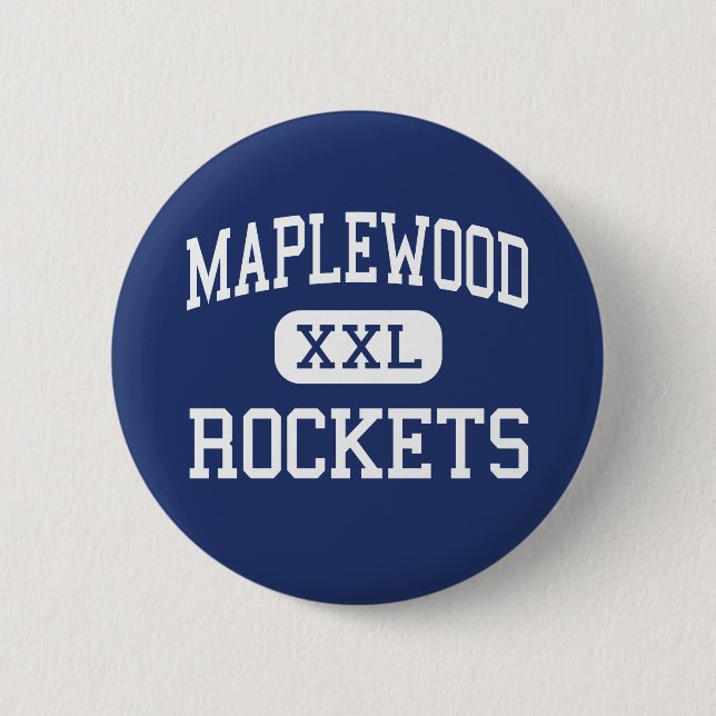 Maplewood - Rockets - Highschool - Cortland Ohio Button (Vorderseite)
