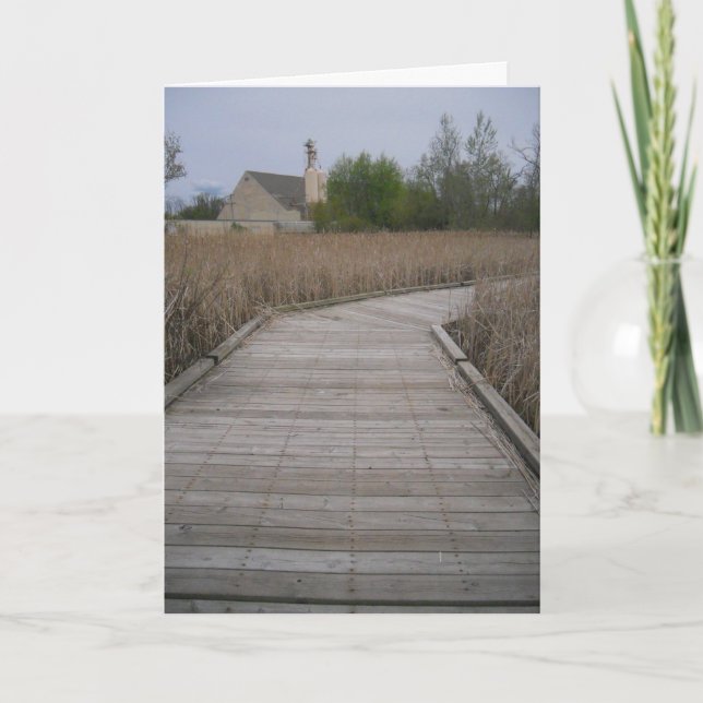"Maplewood Wooden Path" - Wohlfühlkarte Karte (Vorderseite)