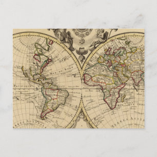 Mappemonde Postkarte