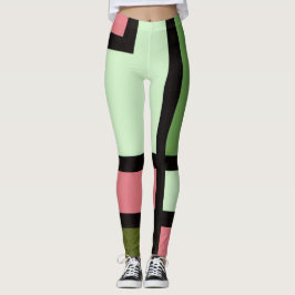mapper #5 レギンス 抽象画 幾何学 モダン leggings