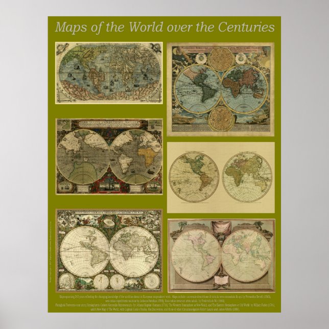 Maps of the World over the Centuries Poster (Vorne)