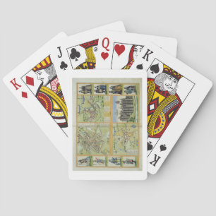 Maps of York, Shrewsbury, Lancaster, and Richmond, Spielkarten