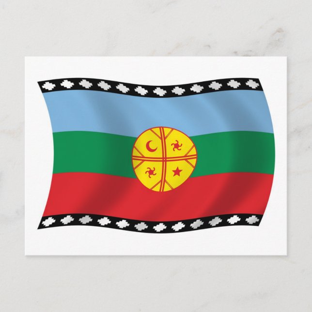 Mapuches Flag Postkarte (Vorderseite)