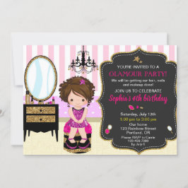 Maquillage anniversaire invitation SPA fête mode f
