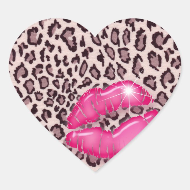 Maquillage Artiste Beauté Leopard Sticker rose 2 (Devant)