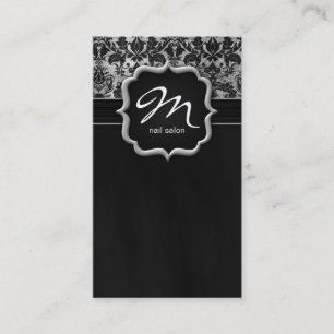 Maquillage Artiste Carte de visite Damask Argent N
