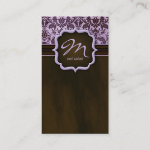 Maquillage Artiste Carte de visite Damask Purple B