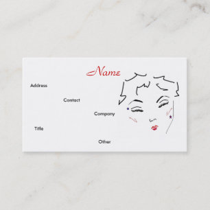 Maquillage Artiste Carte de visite Diva