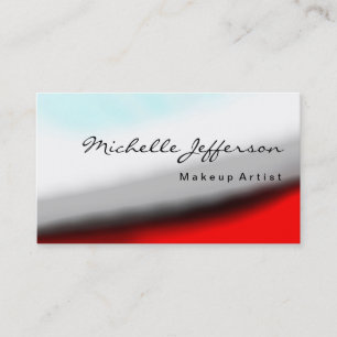 Maquillage Artiste Gris Rouge Bleu Blanc Carte de 