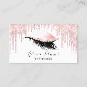 Maquillage Artiste Rose Eyelash Carte de rendez-vo