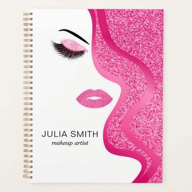 Maquillage avec effet parties scintillant rose cla (Devant)