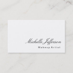Maquillage Calligraphie Artiste Carte de visite bl