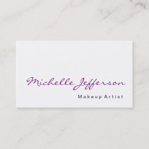 Maquillage Calligraphie Artiste Profession Carte d