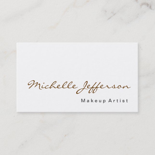 Maquillage Calligraphie Artiste Profession Carte d (Devant)