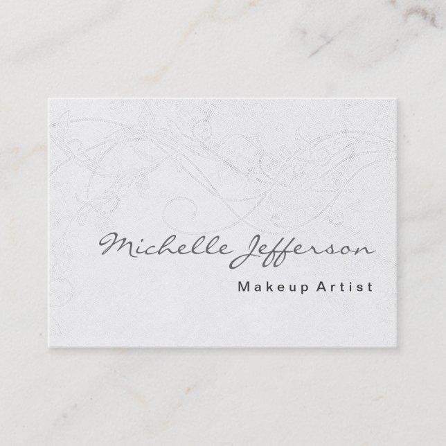 Maquillage Carte de visite tendance Damask Pattern (Devant)