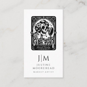 Maquillage de Tarot Artiste Squelette Carte de vis