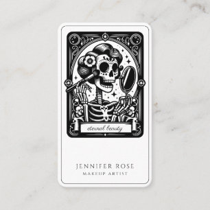 Maquillage de Tarot Artiste Squelette Carte de vis