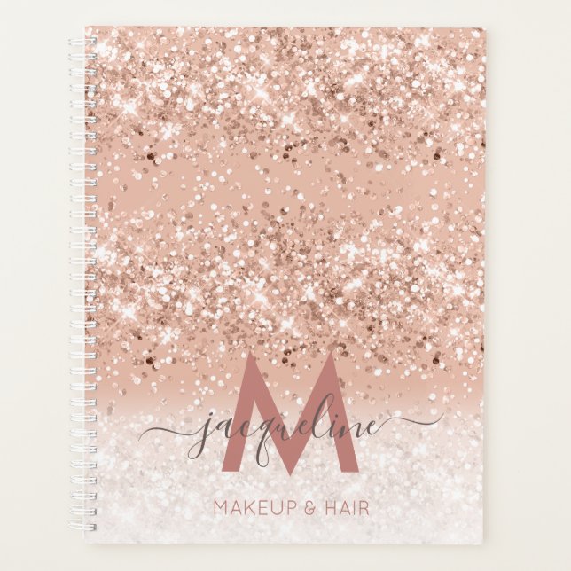 Maquillage et? Cheveux Monogram Blush Rose Parties (Devant)