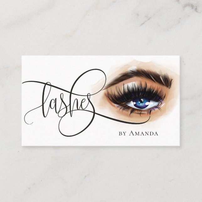 Maquillage Eyebros Yeux Lashes Carte de visite à m (Devant)