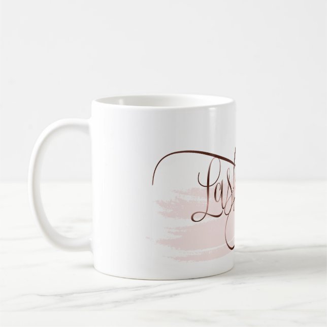 Maquillage Eyelash Beauté Rose Gold Lashes Mug (Gauche)