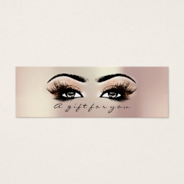 Maquillage Rose de certificat cadeau Gold Lashes
