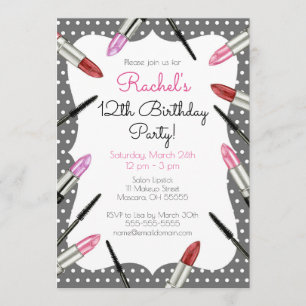 Maquillage Thématique Anniversaire Fête Invitation