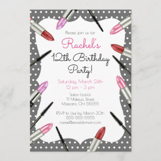 Maquillage Thématique Anniversaire Fête Invitation