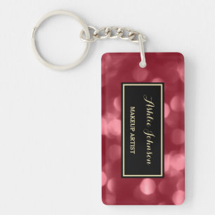 Maquilleur élégant Bokeh Luxe rouge fascinant