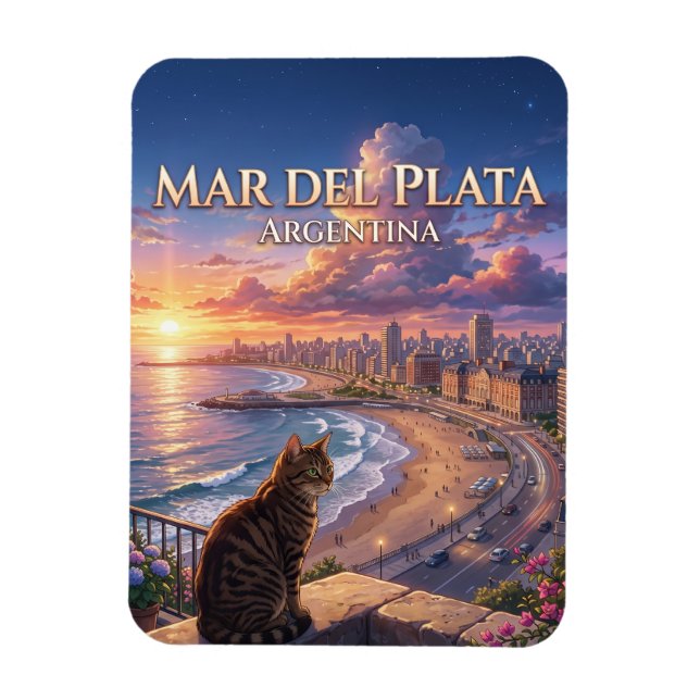 Mar del Plata Argentinien Magnet (Vertikal)