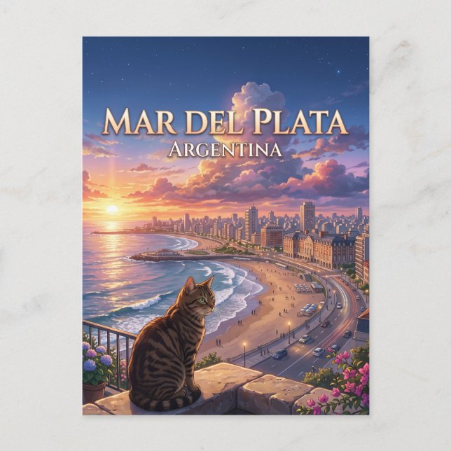Mar del Plata Argentinien Postkarte (Vorderseite)