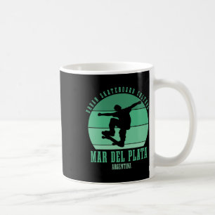 Mar Del Plata Argentinien Skateboarder Urne Skateb Kaffeetasse