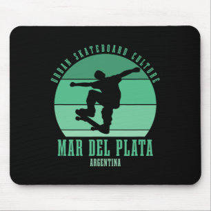 Mar Del Plata Argentinien Skateboarder Urne Skateb Mousepad