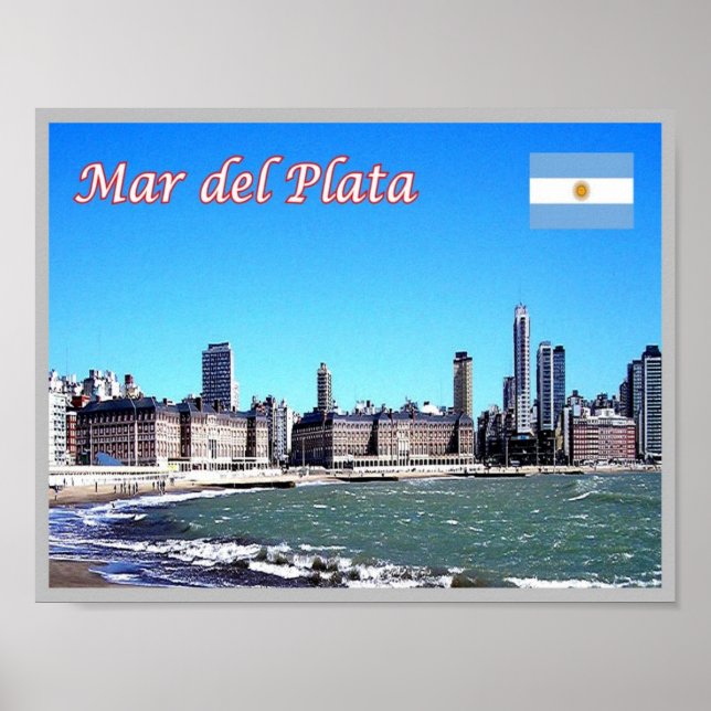 Mar del Plata - Skyline - Poster (Vorne)