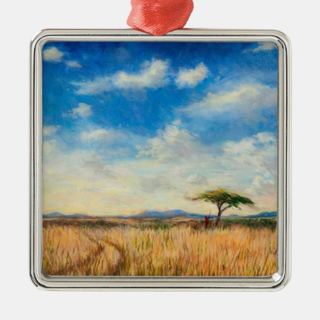 Mara-Landschaft 2012 Ornament Aus Metall (Vorne)