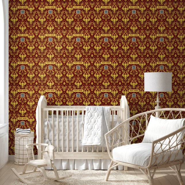 Mara Trumpeting Glory: Crimson & Gold Regal Elepha Tapete (Kinder)