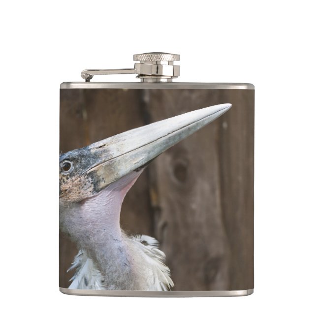 Marabou Stork Flachmann (Vorderseite)