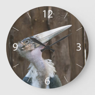 Marabu-Storch Große Wanduhr