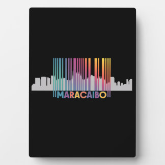 Maracaibo City Barcode Art Latin Pride Fotoplatte