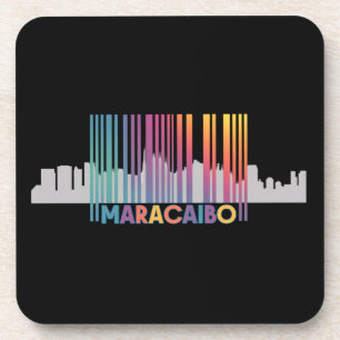Maracaibo City Barcode Art Latin Pride Getränkeuntersetzer