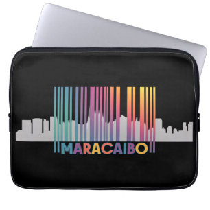 Maracaibo City Barcode Art Latin Pride Laptopschutzhülle