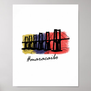 Maracaibo Puente Rafael Urdaneta - Venezuela Poster