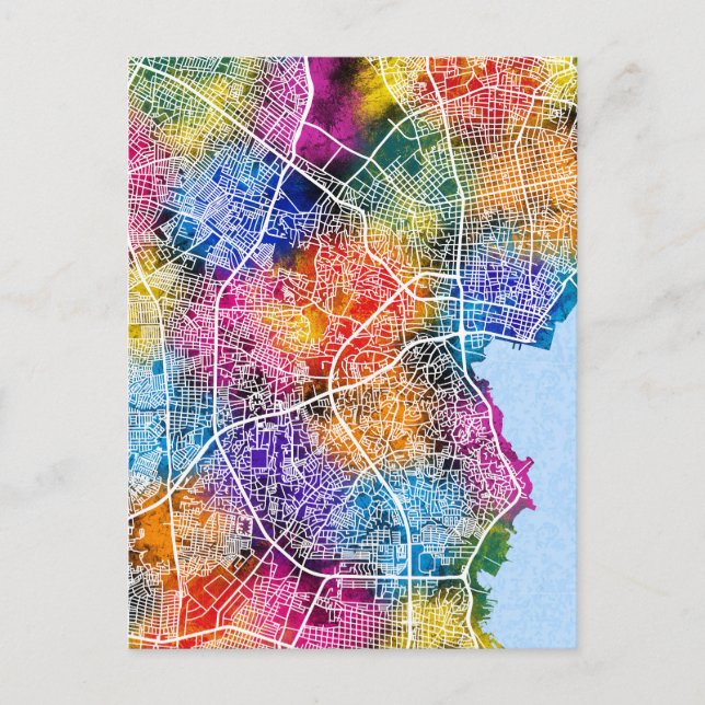 Maracaibo Venezuela - Stadtplan Postkarte (Vorderseite)