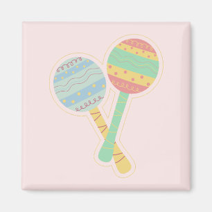Maracas-Aufkleber Magnet